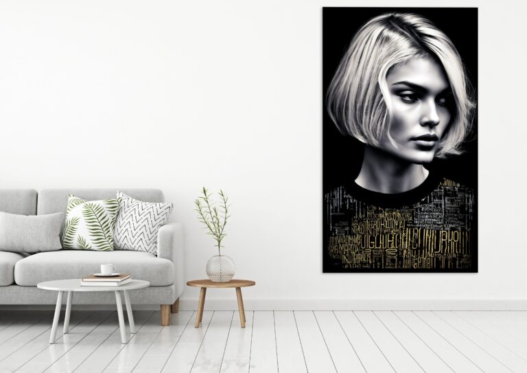 Chic Fashion Model Typography